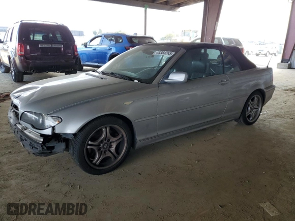 2006 BMW 3 Series 330Ci with VIN WBABW534X6PZ39236, listed as a Copart auction lot 43354265 with 185,376 mi miles and Salvage Title. Bid and sale history available at carsss.com. Image 1.