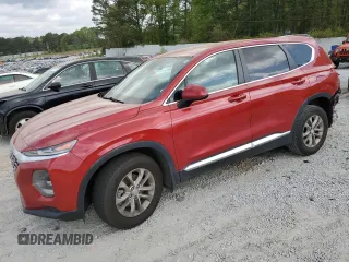 2019 Hyundai Santa Fe SE with VIN 5NMS23AD9KH096865, listed as a Copart auction lot 51138455 with 89,186 mi miles and Salvage Title. Bid and sale history available at carsss.com. Image 1.
