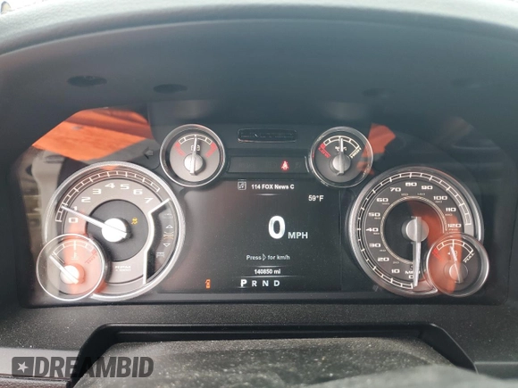 2017 Ram 1500 Longhorn with VIN 1C6RR7PT0HS636799, listed as a Copart auction lot 59389915 with 140,850 mi miles and Clean title. Bid and sale history available at DreamBid. Image 9.