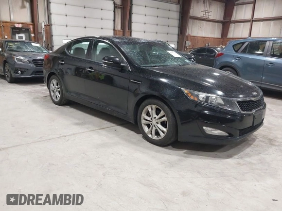 2013 Kia Optima EX with VIN 5XXGN4A73DG254485, listed as a IAAI auction lot 42097254 with 157,053 mi miles. Bid and sale history available at carsss.com. Image 1.