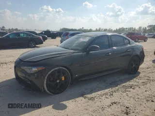 2019 Alfa Romeo Giulia Ti Sport with VIN ZARFAMBN8K7616651, listed as a Copart auction lot 72022264 with 28,763 mi miles and Salvage Title. Bid and sale history available at carsss.com. Image 1.