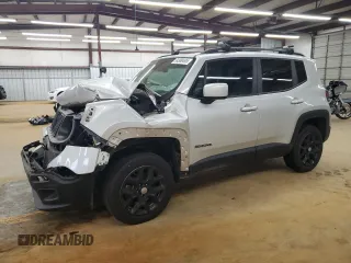 2018 Jeep Renegade Latitude with VIN ZACCJBBBXJPH89208, listed as a Copart auction lot 54389495 with 43,877 mi miles and Salvage title. Bid and sale history available at DreamBid. Image 1.
