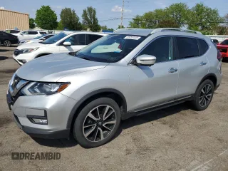 2019 Nissan Rogue S with VIN 5N1AT2MV1KC756446, listed as a Copart auction lot 55252435 with 161,548 mi miles and Clean Title. Bid and sale history available at carsss.com. Image 1.