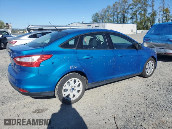 2012 Ford Focus SE with VIN 1FAHP3F22CL274270, listed as a Copart auction lot 53397495 with 53,459 mi miles and Salvage Title. Bid and sale history available at carsss.com. Image 3.