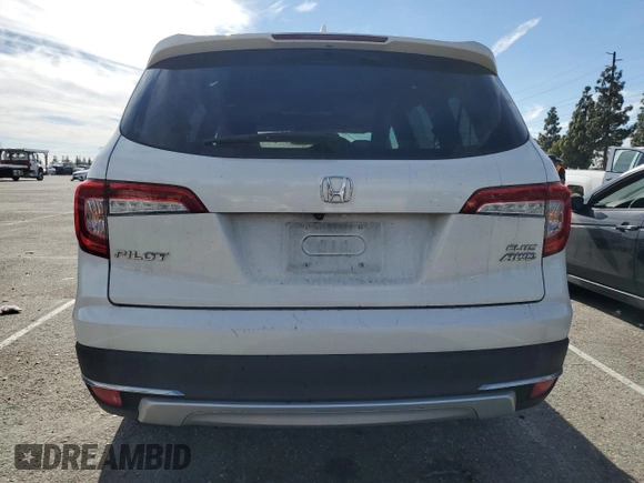 2021 Honda Pilot Elite with VIN 5FNYF6H02MB029791, listed as a Copart auction lot 42829435 with 54,403 mi miles and Salvage Title. Bid and sale history available at DreamBid. Image 6.