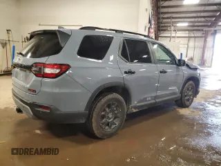 2025 Honda Pilot TrailSport with VIN 5FNYG1H64SB054791, listed as a Copart auction lot 53564105 with 15,289 mi miles and Non repairable. Bid and sale history available at DreamBid. Image 3.