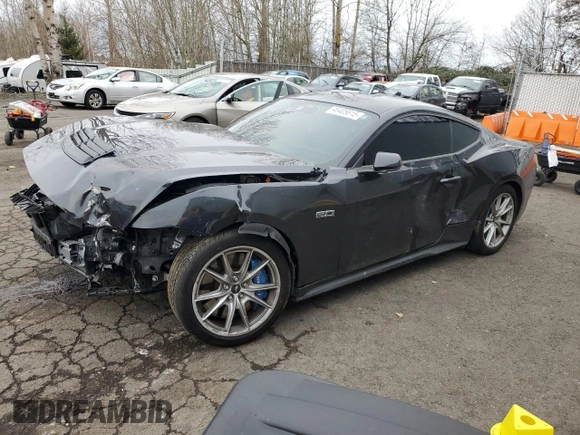 2024 Ford Mustang GT z VIN 1FA6P8CF5R5414448, wystawiony jako Copart lot #46405615 z przebiegiem 10 954 mil mil oraz Szkoda całkowita • Salvage title. Historia ofert i sprzedaży dostępna na DreamBid. Obrazek 1.