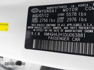 2013 Hyundai Equus Signature with VIN KMHGH4JH1DU063881, listed as a IAAI auction lot 41607502 with 96,123 mi miles and . Bid and sale history available at DreamBid. Image 9.
