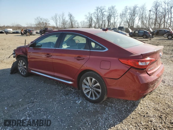 2015 Hyundai Sonata 2.4L Sport with VIN 5NPE34AF2FH060879, listed as a Copart auction lot 49046405 with 104,583 mi miles and Salvage Title. Bid and sale history available at carsss.com. Image 2.