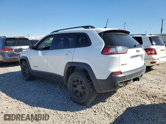 2019 Jeep Cherokee Trailhawk with VIN 1C4PJMBX7KD336494, listed as a Copart auction lot 50346545 with 69,994 mi miles and Salvage Title. Bid and sale history available at DreamBid. Image 2.