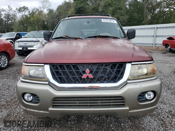 2000 Mitsubishi Montero Sport LS with VIN JA4LS31H1YP036709, listed as a Copart auction lot 81578814 with 191,500 mi miles and Salvage Title. Bid and sale history available at carsss.com. Image 5.