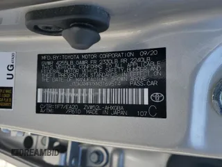 2021 Toyota Prius LE z VIN JTDKAMFPXM3169514, wystawiony jako Copart lot #63255095 z przebiegiem 49 546 mil mil oraz Szkoda całkowita • Salvage title. Historia ofert i sprzedaży dostępna na DreamBid. Obrazek 12.