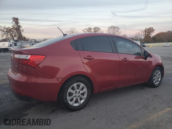 2017 Kia Rio LX with VIN KNADM4A38H6049667, listed as a Copart auction lot 80055054 with 77,445 mi miles and Clean Title. Bid and sale history available at carsss.com. Image 3.