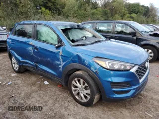 2019 Hyundai Tucson SE with VIN KM8J23A48KU845459, listed as a Copart auction lot 71819214 with 99,550 mi miles and Salvage Title. Bid and sale history available at carsss.com. Image 4.
