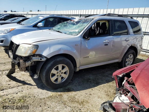 2008 Mercury Mariner with VIN 4M2CU81Z58KJ47051, listed as a Copart auction lot 52448205 with 189,870 mi miles and Salvage Title. Bid and sale history available at carsss.com. Image 1.