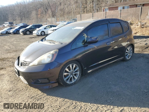 2013 Honda Fit Sport with VIN JHMGE8H56DC029150, listed as a Copart auction lot 49711185 with 131,140 mi miles and Salvage Title. Bid and sale history available at carsss.com. Image 1.