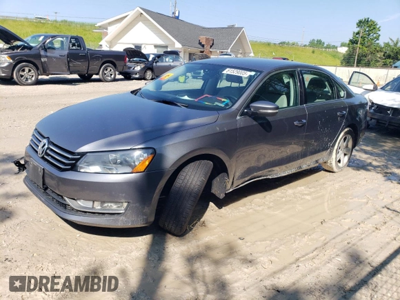 2015 Volkswagen Passat Limited Edition with VIN 1VWAT7A32FC079205, listed as a Copart auction lot 61529005 with 104,355 mi miles and Salvage title. Bid and sale history available at DreamBid. Image 1.