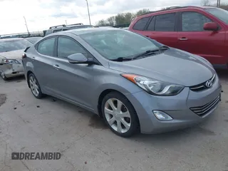 2013 Hyundai Elantra GLS z VIN KMHDH4AE1DU856123, wystawiony jako IAAI lot #42090776 z przebiegiem 77 905 mil mil oraz . Historia ofert i sprzedaży dostępna na DreamBid. Obrazek 1.