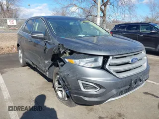 2017 Ford Edge Titanium with VIN 2FMPK4K92HBB82477, listed as a IAAI auction lot 41694124 with 126,524 mi miles. Bid and sale history available at carsss.com. Image 1.