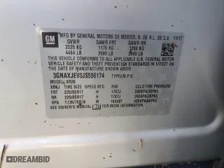 2018 Chevrolet Equinox LT with VIN 3GNAXJEV0JS556174, listed as a Copart auction lot 73770564 with 0 mi miles and Salvage Title. Bid and sale history available at carsss.com. Image 14.