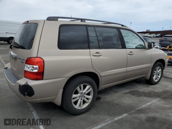 2006 Toyota Highlander Hybrid with VIN JTEDW21AX60008386, listed as a Copart auction lot 54345835 with 213,419 mi miles and Clean Title. Bid and sale history available at carsss.com. Image 3.
