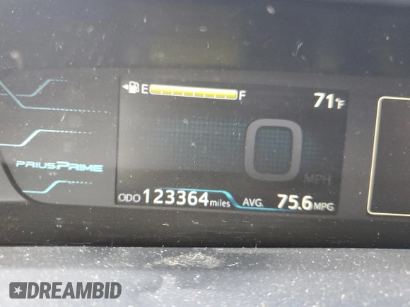 2017 Toyota Prius Plus with VIN JTDKARFP0H3002792, listed as a Copart auction lot 52914575 with 123,364 mi miles and Salvage Title. Bid and sale history available at DreamBid. Image 9.