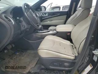 2019 Infiniti QX60 Luxe with VIN 5N1DL0MM2KC510398, listed as a Copart auction lot 60469365 with 130,117 mi miles and Salvage title. Bid and sale history available at DreamBid. Image 7.