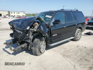 2007 Ford Expedition Limited z VIN 1FMFU19557LA54160, wystawiony jako Copart lot #52327855 z przebiegiem Nie podano mil oraz Szkoda całkowita • Salvage title. Historia ofert i sprzedaży dostępna na DreamBid. Obrazek 1.