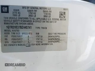 2011 GMC Sierra 1500 SLE z VIN 1GTR2VE37BZ445741, wystawiony jako IAAI lot #39359326 z przebiegiem 250 500 mil mil oraz . Historia ofert i sprzedaży dostępna na DreamBid. Obrazek 9.