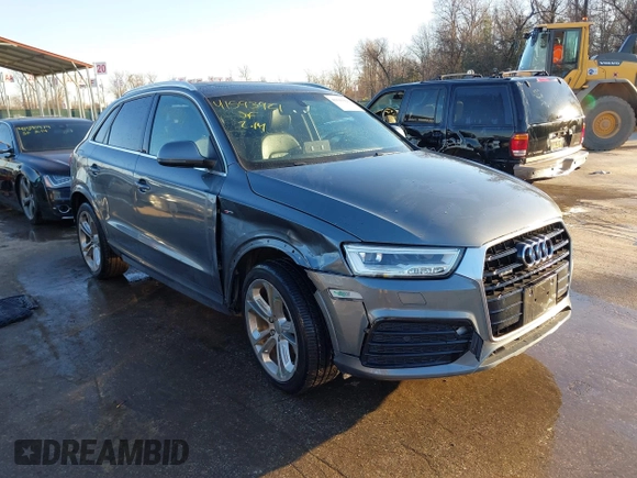 2016 Audi Q3 Prestige with VIN WA1GFCFS0GR012382, listed as a IAAI auction lot 41593921 with 64,019 mi miles and . Bid and sale history available at DreamBid. Image 1.