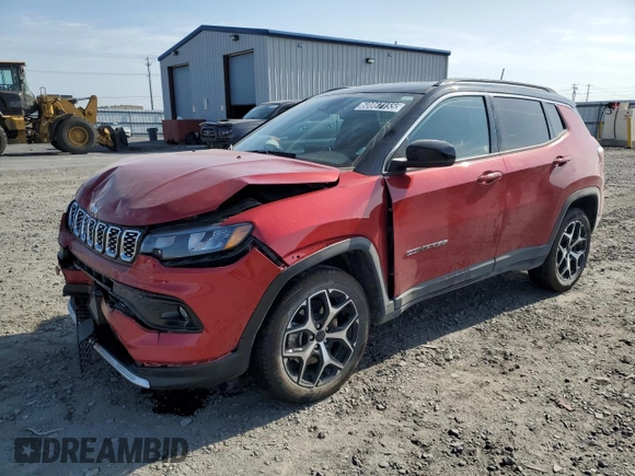 2025 Jeep Compass Limited with VIN 3C4NJDCN6ST546034, listed as a Copart auction lot 60867155 with 5,285 mi miles and Salvage title. Bid and sale history available at DreamBid. Image 1.