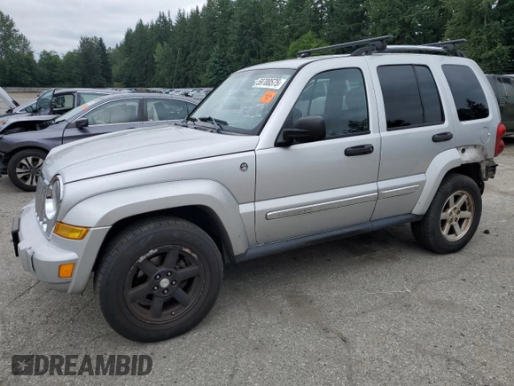 2006 Jeep Liberty Limited z VIN 1J4GL58K66W241358, wystawiony jako Copart lot #59708575 z przebiegiem 202 960 mil mil oraz Szkoda całkowita • Salvage title. Historia ofert i sprzedaży dostępna na DreamBid. Obrazek 1.