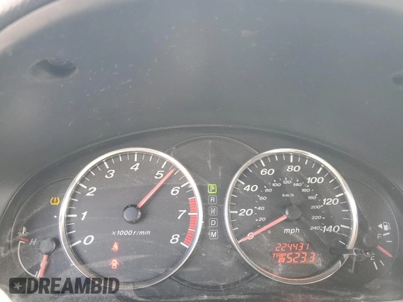 2008 Mazda 6 i Sport VE with VIN 1YVHP80C185M05834, listed as a Copart auction lot 55316975 with 224,431 mi miles and Salvage Title. Bid and sale history available at DreamBid. Image 9.