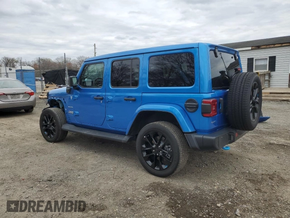 2022 Jeep Wrangler Unlimited Sahara with VIN 1C4JJXP64NW218810, listed as a Copart auction lot 49864565 with 19,462 mi miles and Non repairable. Bid and sale history available at DreamBid. Image 2.