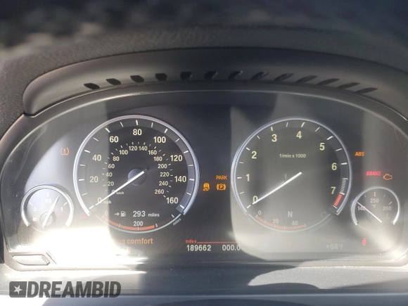 2011 BMW 7 Series 750i with VIN WBAKA8C54BCY37151, listed as a Copart auction lot 59629625 with 189,662 mi miles and Clean title. Bid and sale history available at DreamBid. Image 9.