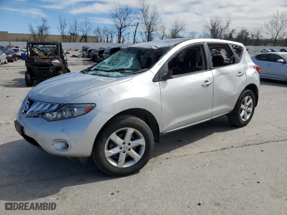 2010 Nissan Murano S with VIN JN8AZ1MU6AW019393, listed as a Copart auction lot 50183005 with 130,036 mi miles and Salvage Title. Bid and sale history available at carsss.com. Image 1.