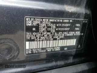 2020 Toyota RAV4 XLE with VIN 2T3P1RFV2LC121388, listed as a Copart auction lot 61336565 with Not provided miles and Salvage title. Bid and sale history available at DreamBid. Image 12.