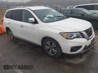 2020 Nissan Pathfinder SL with VIN 5N1DR2CN3LC602223, listed as a IAAI auction lot 41493587 with 120,144 mi miles. Bid and sale history available at carsss.com. Image 1.