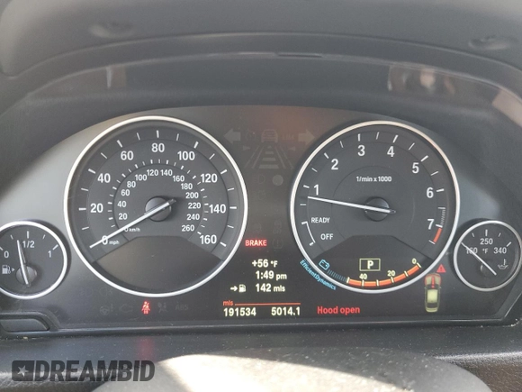 2013 BMW 3 Series 320i xDrive с VIN WBA3C3C54DF981883, выставлен на аукционе Copart как лот 47380385 с пробегом 191 534 миль миль и Списание • Salvage title. История ставок и продаж доступна на DreamBid. Изображение 9.