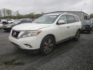 2013 Nissan Pathfinder Platinum z VIN 5N1AR2MM0DC613190, wystawiony jako Copart lot #51252275 z przebiegiem 184 254 mil mil oraz Szkoda całkowita • Salvage title. Historia ofert i sprzedaży dostępna na DreamBid. Obrazek 1.