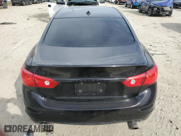 2014 Infiniti Q50 Sport with VIN JN1BV7AR3EM687395, listed as a Copart auction lot 49869235 with 86,199 mi miles and Salvage Title. Bid and sale history available at DreamBid. Image 6.