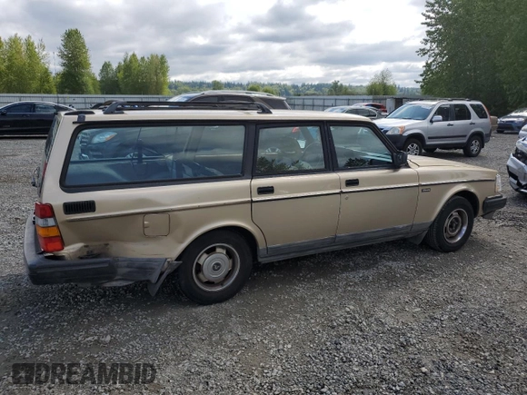 1993 Volvo 240 z VIN YV1AW8311P1956415, wystawiony jako Copart lot #55122855 z przebiegiem 276 658 mil mil oraz Szkoda całkowita • Salvage title. Historia ofert i sprzedaży dostępna na DreamBid. Obrazek 3.