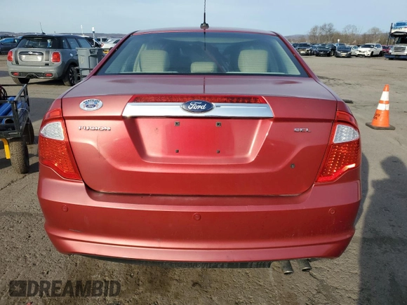2011 Ford Fusion SEL with VIN 3FAHP0JA4BR170697, listed as a Copart auction lot 51503015 with 0 mi miles and Salvage Title. Bid and sale history available at carsss.com. Image 6.