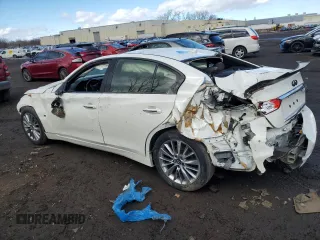 2017 Infiniti Q50 3.0t Signature Edition with VIN JN1EV7ARXHM833082, listed as a Copart auction lot 42779385 with 0 mi miles and Salvage Title. Bid and sale history available at carsss.com. Image 2.