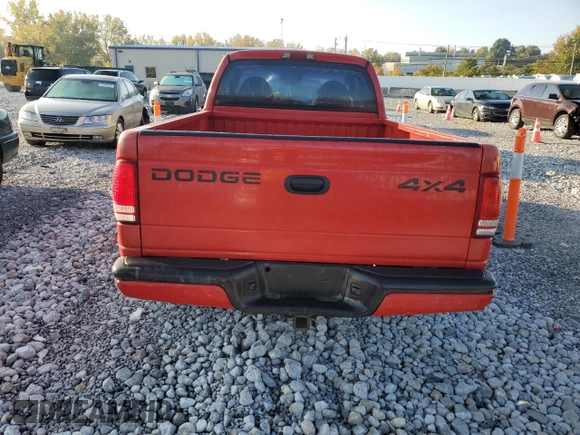 1999 Dodge Dakota SLT with VIN 1B7GG22Y0XS159737, listed as a Copart auction lot 76625814 with 144,332 mi miles and Salvage Title. Bid and sale history available at DreamBid. Image 6.