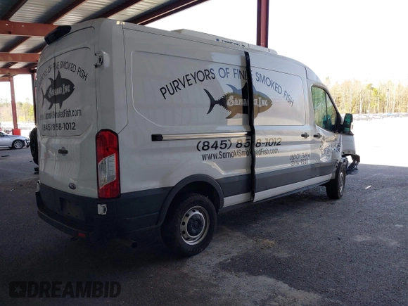2021 Ford Transit Cargo with VIN 1FTBR1C86MKA10399, listed as a IAAI auction lot 42074285 with 55,572 mi miles and . Bid and sale history available at DreamBid. Image 4.