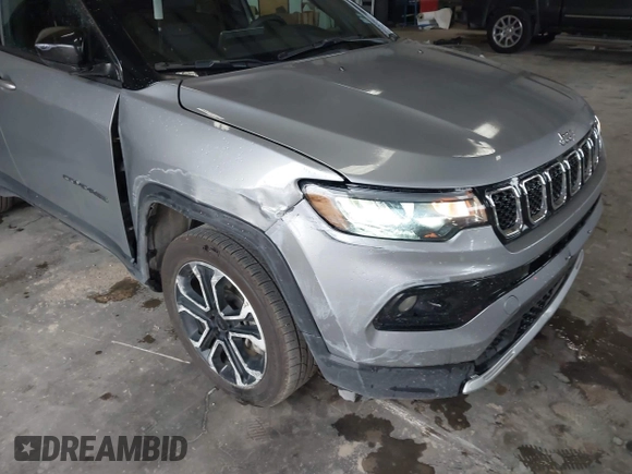 2023 Jeep Compass (RED) Edition with VIN 3C4NJDCN2PT567373, listed as a IAAI auction lot 42605313 with 49,610 mi miles and . Bid and sale history available at DreamBid. Image 6.