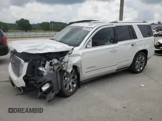 2016 GMC Yukon Denali with VIN 1GKS2CKJ0GR457895, listed as a Copart auction lot 63248354 with 118,005 mi miles and Salvage Title. Bid and sale history available at carsss.com. Image 1.