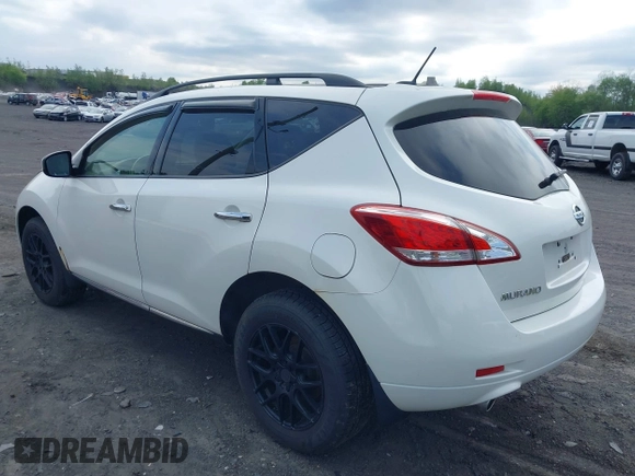 2012 Nissan Murano SV with VIN JN8AZ1MW2CW203024, listed as a IAAI auction lot 42235788 with 164,261 mi miles and . Bid and sale history available at carsss.com. Image 3.