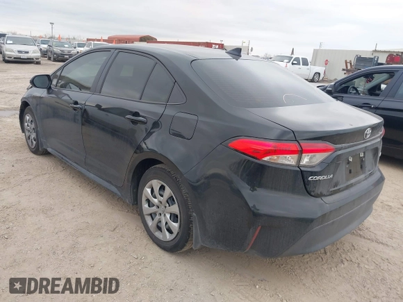 2025 Toyota Corolla LE with VIN 5YFB4MDE3SP252974, listed as a IAAI auction lot 41687266 with 3,392 mi miles. Bid and sale history available at carsss.com. Image 3.